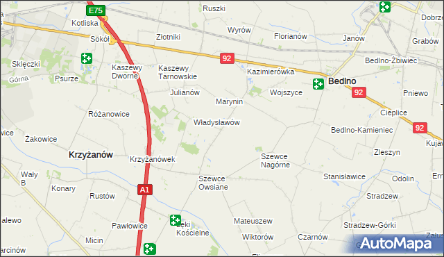 mapa Szewce-Walentyna, Szewce-Walentyna na mapie Targeo