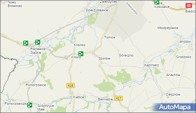 mapa Szonów, Szonów na mapie Targeo