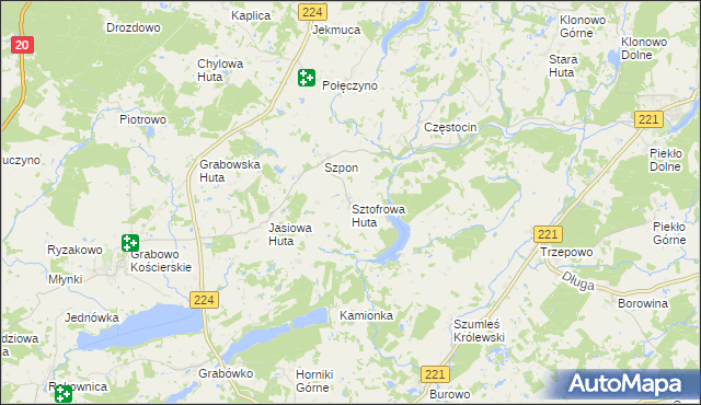 mapa Sztofrowa Huta, Sztofrowa Huta na mapie Targeo