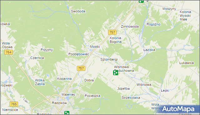 mapa Sztombergi, Sztombergi na mapie Targeo