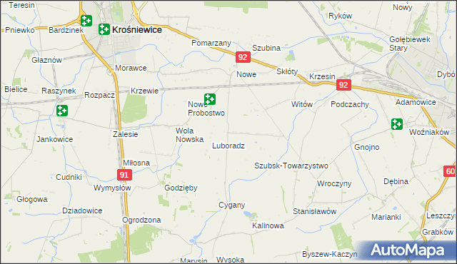 mapa Szubsk Duży, Szubsk Duży na mapie Targeo