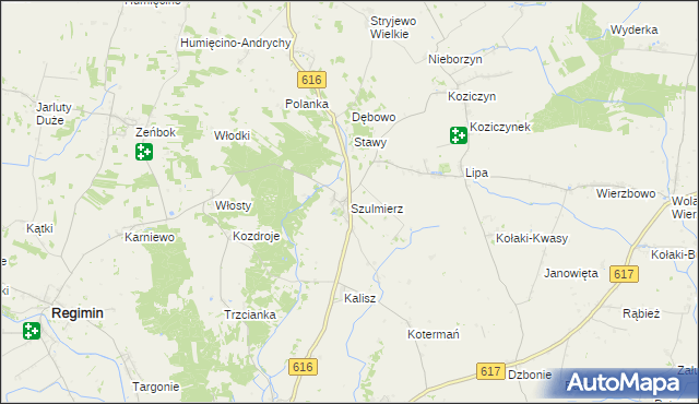 mapa Szulmierz, Szulmierz na mapie Targeo