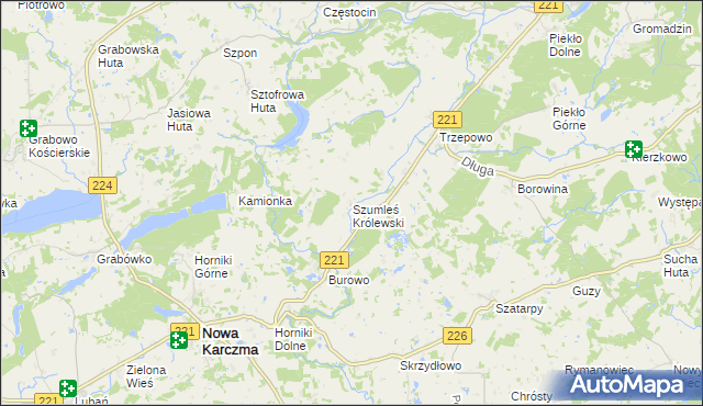 mapa Szumleś Królewski, Szumleś Królewski na mapie Targeo