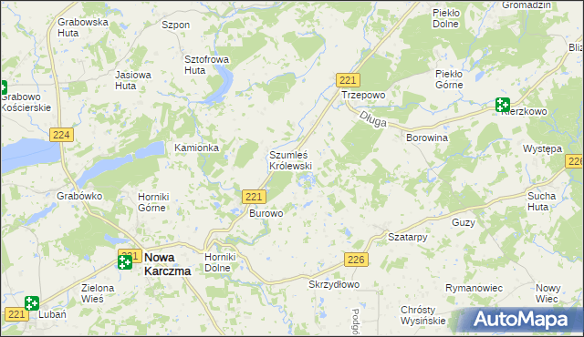 mapa Szumleś Szlachecki, Szumleś Szlachecki na mapie Targeo