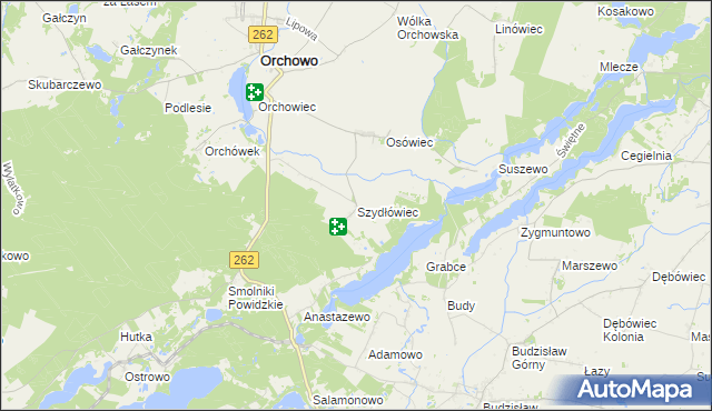 mapa Szydłówiec, Szydłówiec na mapie Targeo