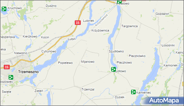 mapa Szydłowo Drugie, Szydłowo Drugie na mapie Targeo