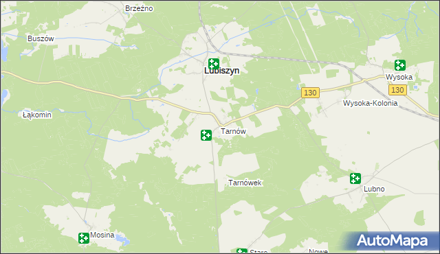 mapa Tarnów gmina Lubiszyn, Tarnów gmina Lubiszyn na mapie Targeo