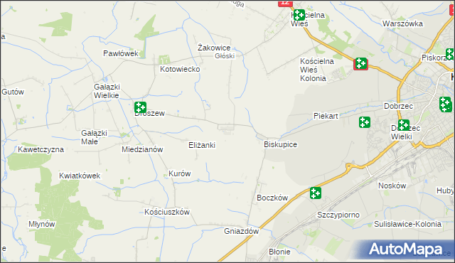 mapa Trkusów, Trkusów na mapie Targeo