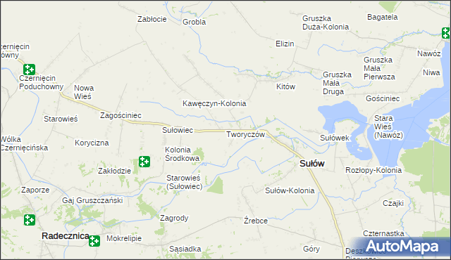 mapa Tworyczów, Tworyczów na mapie Targeo