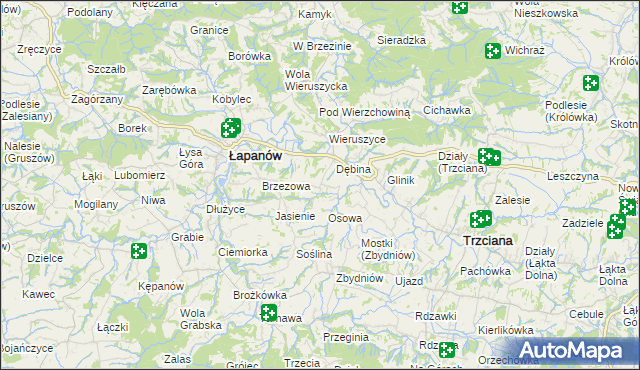 mapa Ubrzeż, Ubrzeż na mapie Targeo