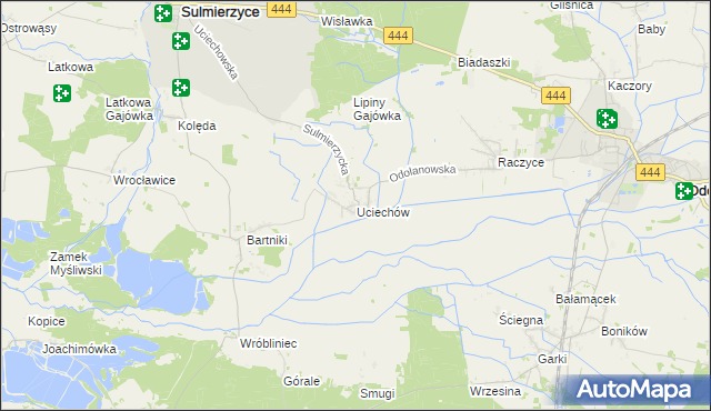 mapa Uciechów gmina Odolanów, Uciechów gmina Odolanów na mapie Targeo