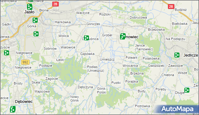 mapa Umieszcz, Umieszcz na mapie Targeo