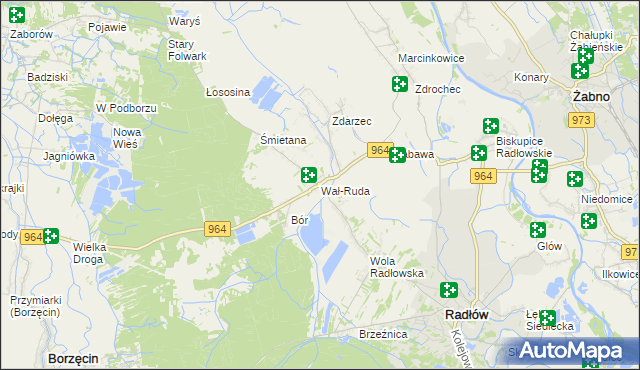 mapa Wał-Ruda, Wał-Ruda na mapie Targeo