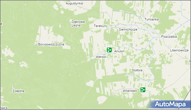 mapa Werpol, Werpol na mapie Targeo