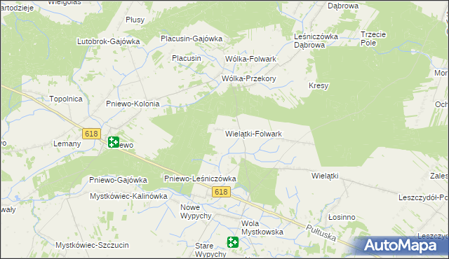 mapa Wielątki-Folwark, Wielątki-Folwark na mapie Targeo