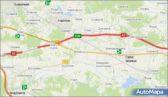 mapa Wielgolas Brzeziński, Wielgolas Brzeziński na mapie Targeo