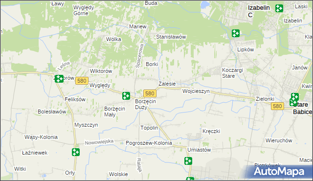 mapa Wierzbin, Wierzbin na mapie Targeo
