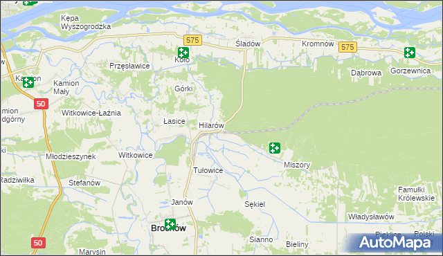 mapa Wilcze Śladowskie, Wilcze Śladowskie na mapie Targeo