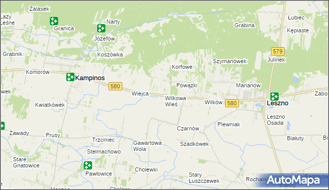 mapa Wilkowa Wieś, Wilkowa Wieś na mapie Targeo