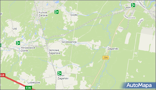 mapa Wilkowisko gmina Iłowa, Wilkowisko gmina Iłowa na mapie Targeo