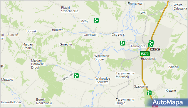 mapa Wirkowice Drugie, Wirkowice Drugie na mapie Targeo