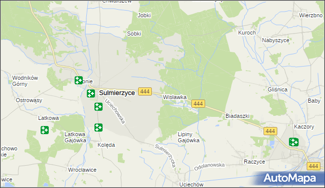 mapa Wisławka, Wisławka na mapie Targeo