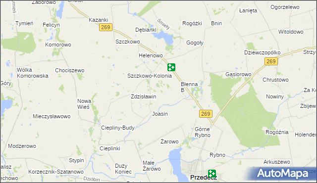 mapa Wiszczelice, Wiszczelice na mapie Targeo