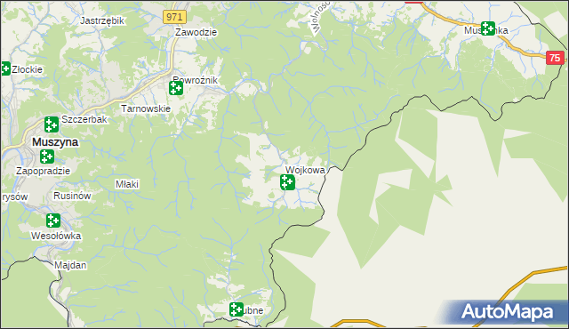 mapa Wojkowa, Wojkowa na mapie Targeo