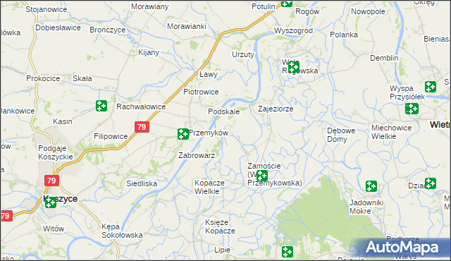 mapa Wola Przemykowska, Wola Przemykowska na mapie Targeo