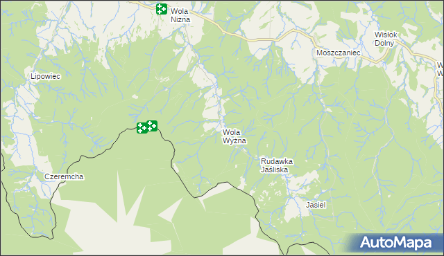 mapa Wola Wyżna, Wola Wyżna na mapie Targeo