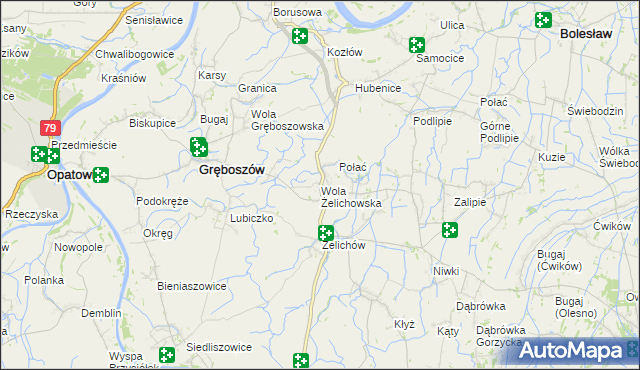 mapa Wola Żelichowska, Wola Żelichowska na mapie Targeo