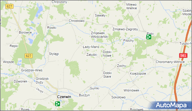 mapa Wólka Czerwińska, Wólka Czerwińska na mapie Targeo