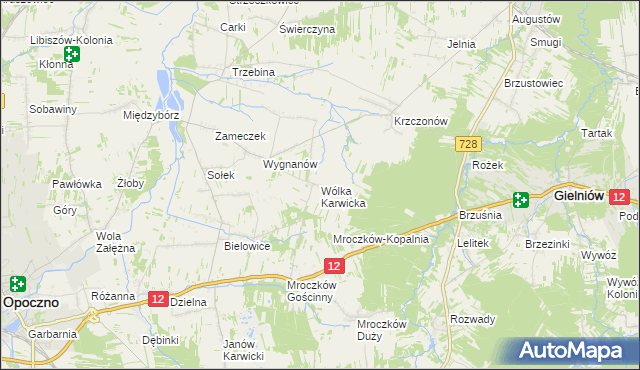 mapa Wólka Karwicka, Wólka Karwicka na mapie Targeo