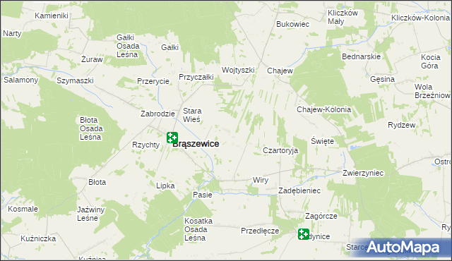 mapa Wólka Klonowska, Wólka Klonowska na mapie Targeo