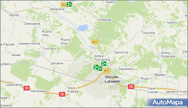 mapa Wólka Poznańska, Wólka Poznańska na mapie Targeo