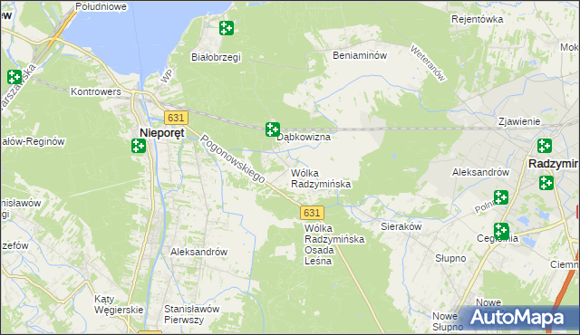 mapa Wólka Radzymińska, Wólka Radzymińska na mapie Targeo