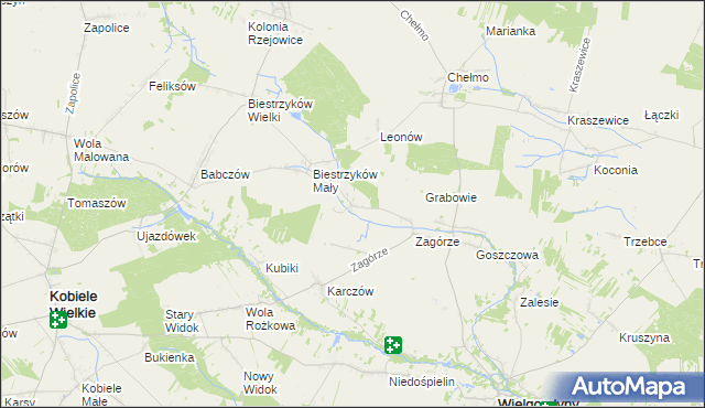 mapa Wólka Włościańska, Wólka Włościańska na mapie Targeo