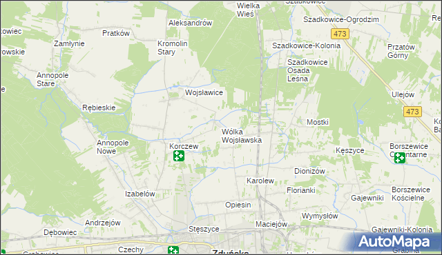 mapa Wólka Wojsławska, Wólka Wojsławska na mapie Targeo