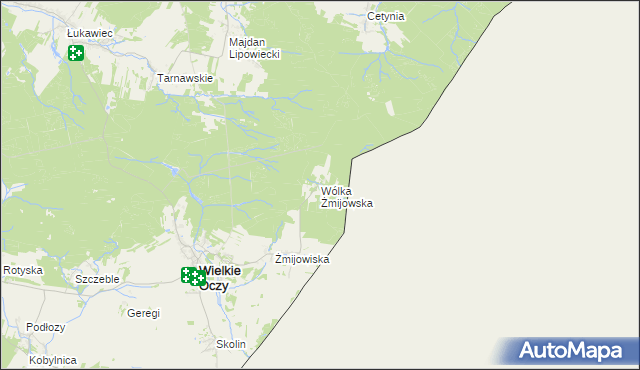 mapa Wólka Żmijowska, Wólka Żmijowska na mapie Targeo