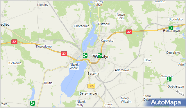 mapa Wolsztyn, Wolsztyn na mapie Targeo