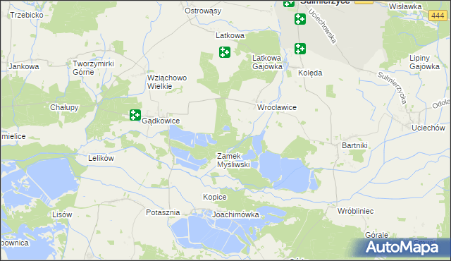 mapa Wrocławice Osada, Wrocławice Osada na mapie Targeo