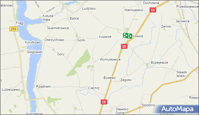 mapa Wymysłowice, Wymysłowice na mapie Targeo