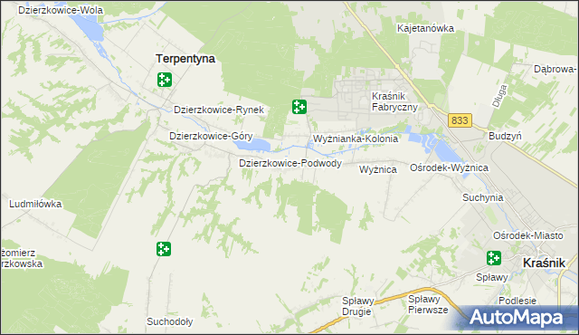 mapa Wyżnianka, Wyżnianka na mapie Targeo