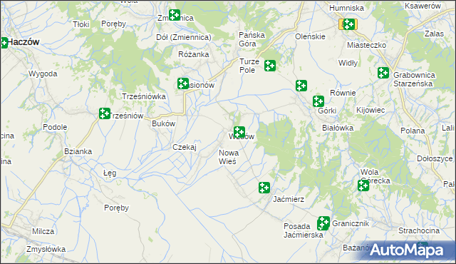 mapa Wzdów, Wzdów na mapie Targeo