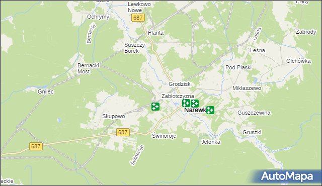 mapa Zabłotczyzna, Zabłotczyzna na mapie Targeo