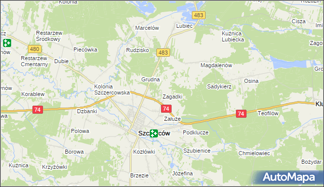 mapa Zagadki, Zagadki na mapie Targeo