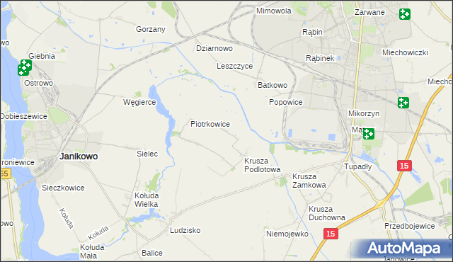 mapa Żalinowo, Żalinowo na mapie Targeo