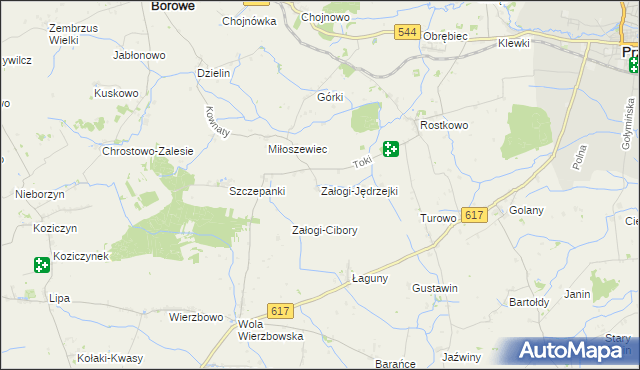 mapa Załogi-Jędrzejki, Załogi-Jędrzejki na mapie Targeo