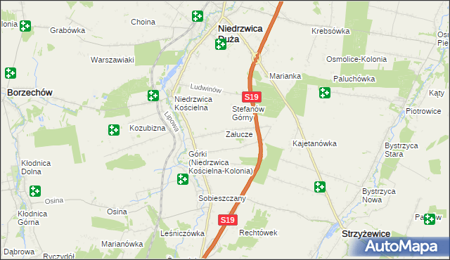 mapa Załucze, Załucze na mapie Targeo