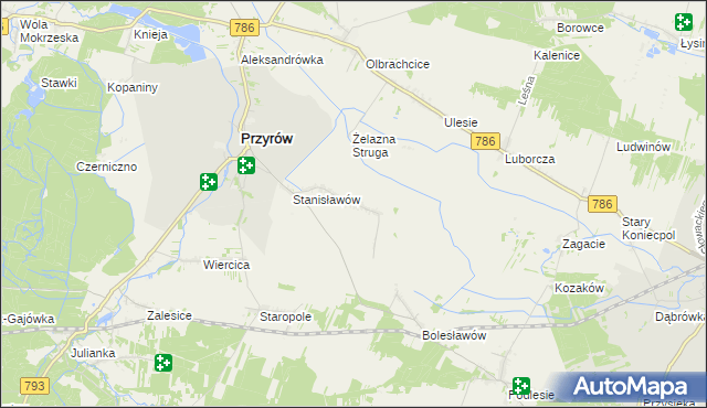 mapa Zarębice, Zarębice na mapie Targeo